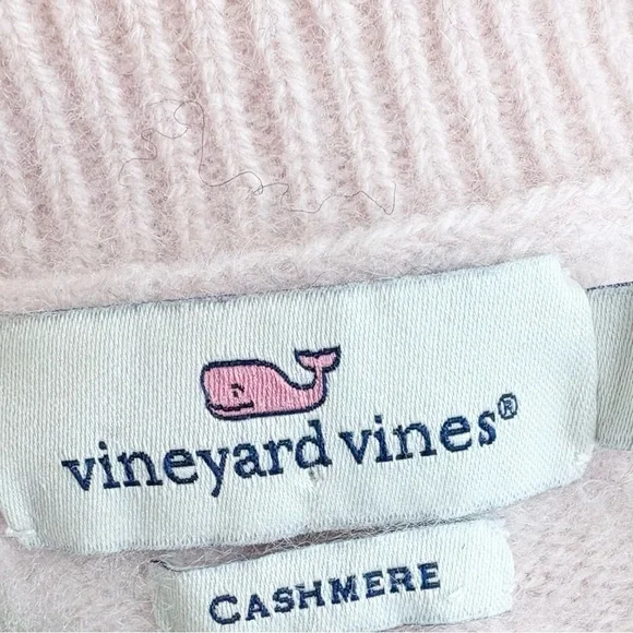 VINEYARD VINE Pink Cashmere
Cable Crew Neck Sweater - Picture 5 of 5